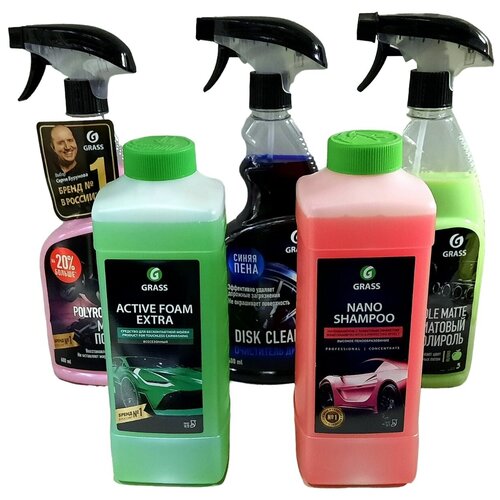 GRASS 110292 Очиститель двигателя концентрат 5л