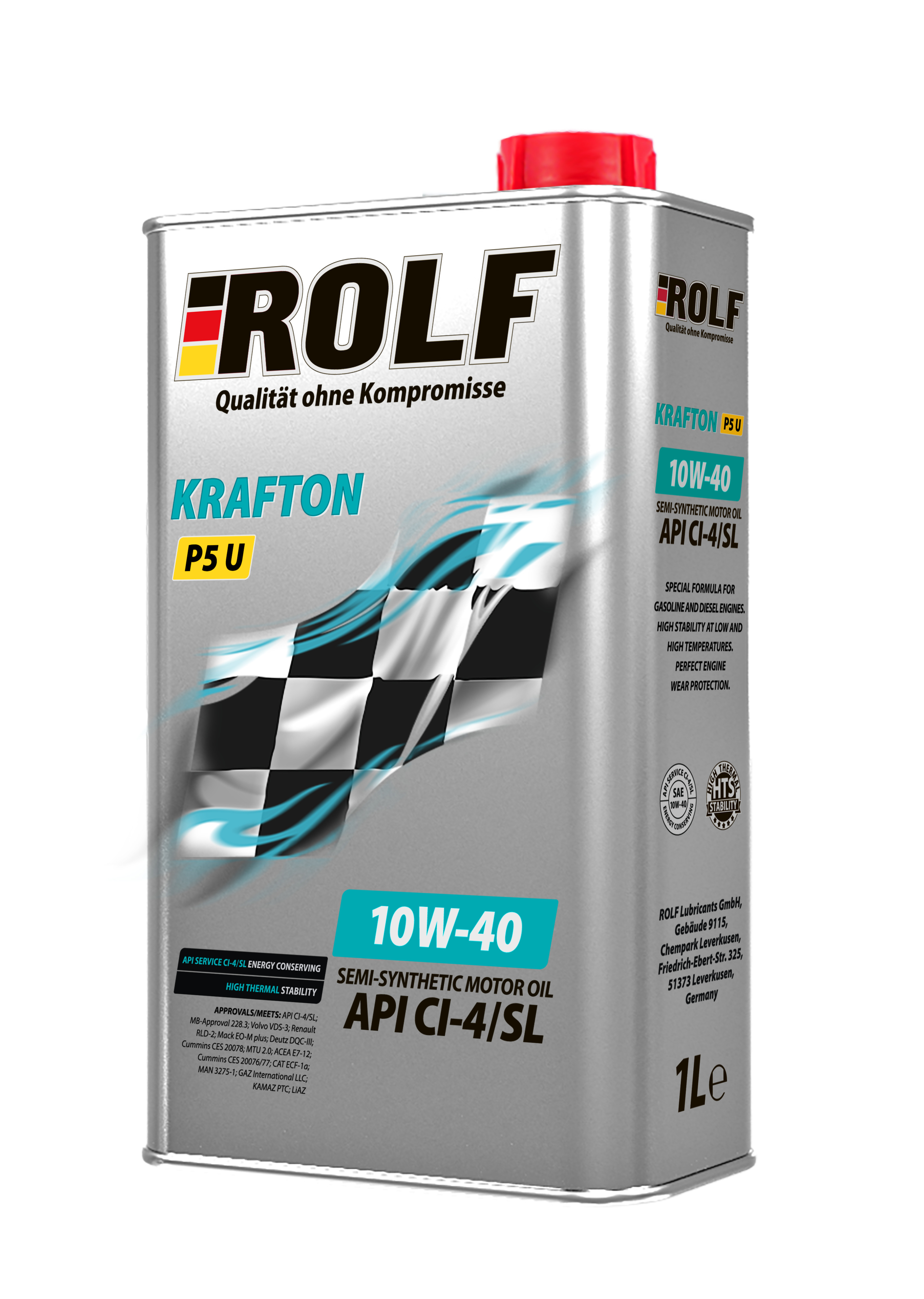 Моторное масло Rolf полусинтетическое KRAFTON P5 U 10W40 1л