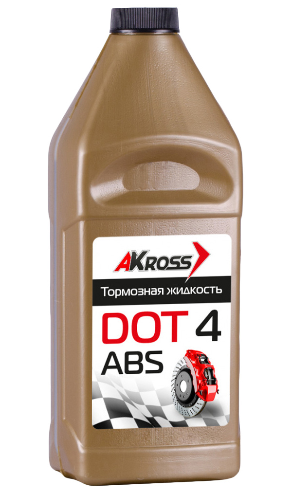Тормозная жидкость AKross AKS0002DOT Dot-4 910 г, золото