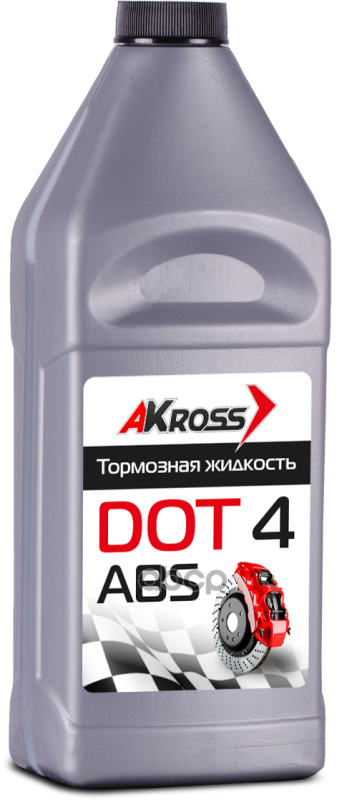 Тормозная жидкость AKross AKS0004DOT Dot-4 910 г, серебро