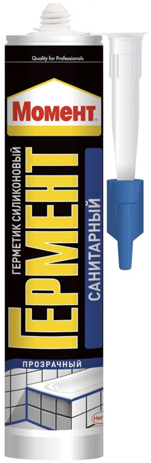 Герметик прозрачный силиконовый санитарный 280мл МОМЕНТ