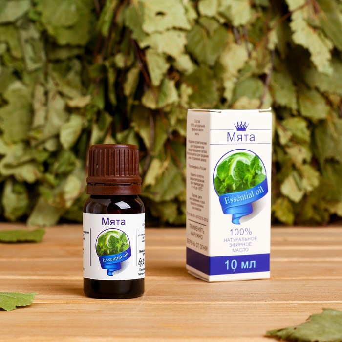 Аромамасло "Мята", флакон-капельница, аннотация, 10 мл
