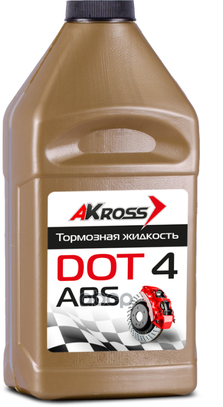Тормозная жидкость AKross AKS0001DOT Dot-4 золото, 455 г