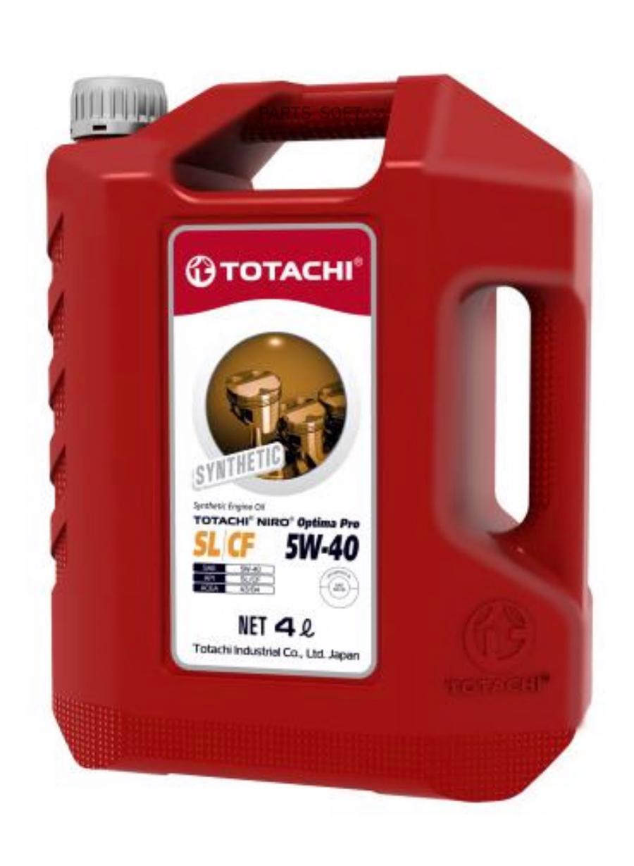 Масло моторное totachi niro optima pro synthetic 5w40 sl/cf 4л