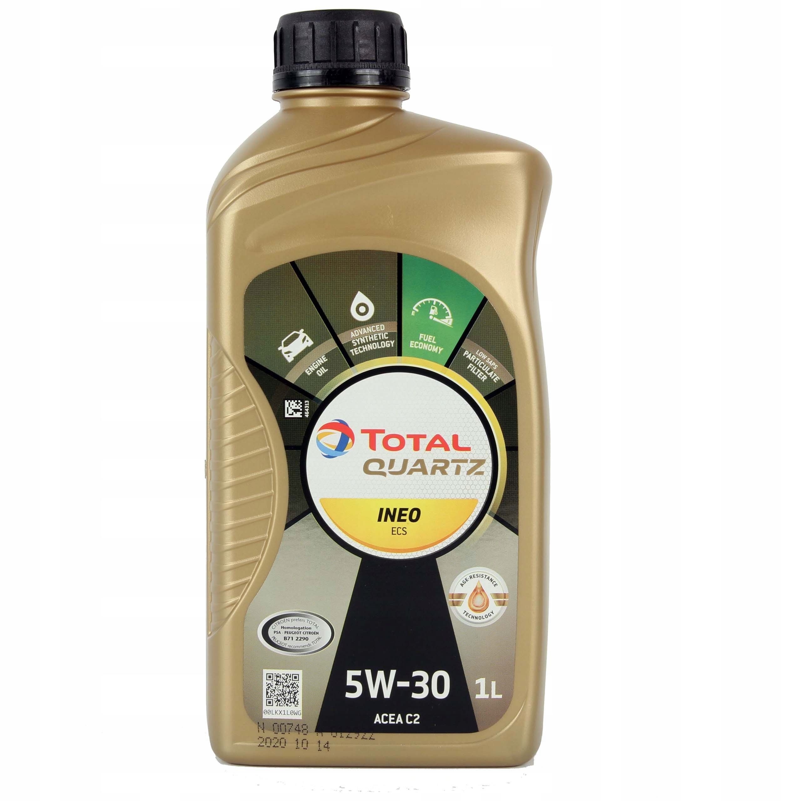 Моторное масло Total QUARTZ INEO ECS 5W30 1л
