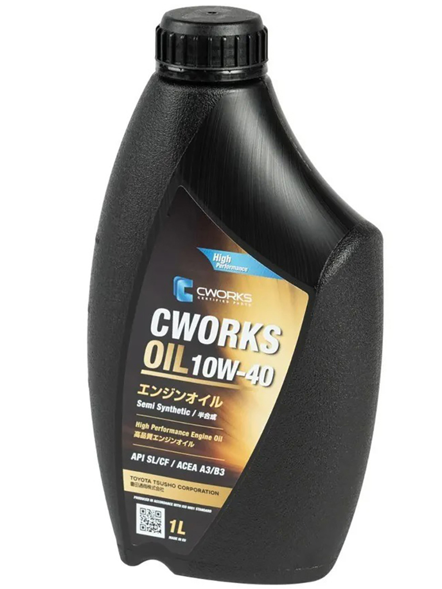 Моторное масло CWORKS синтетическое 10w40 A3/B3 Sl/Cf 1л