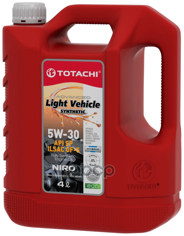 Моторное масло Totachi синтетическое 5W30 LV Sinthetic SN/CF 4л