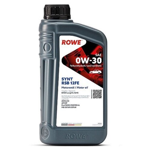 Моторное масло ROWE HIGHTEC SYNT RSB 12FE SAE 0W-30 1л
