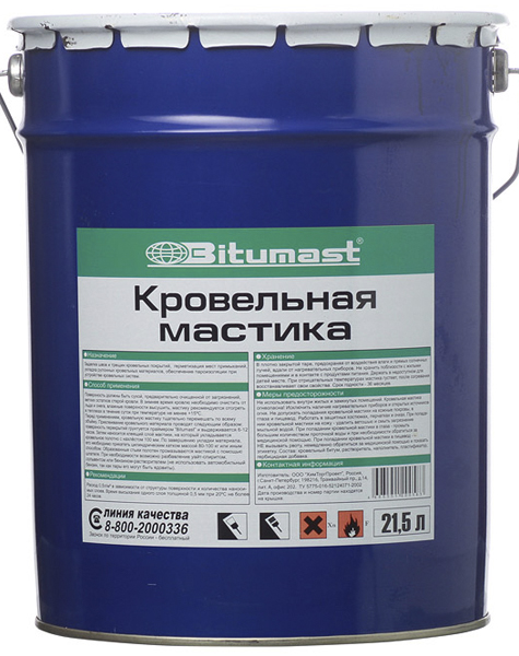 BITUMAST мастика кровельная (21,5л)