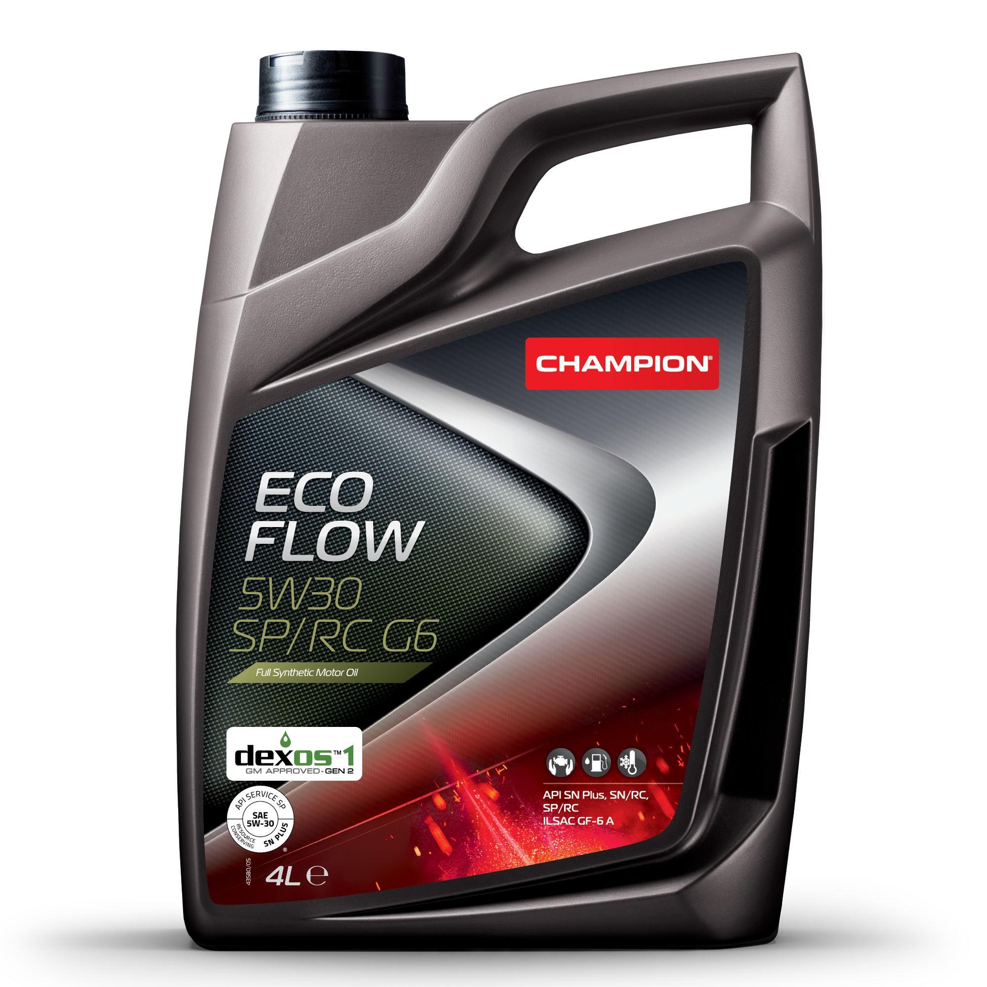 Моторное масло Champion синтетическое SP/RC G6 ECO FLOW 5W30 4л