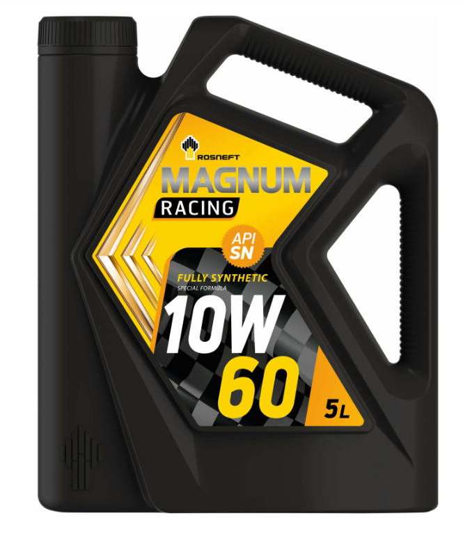 РОСНЕФТЬ Magnum Racing 10W-60 РНПК SN/A3/B4 моторное масло синт. кан. 1 л