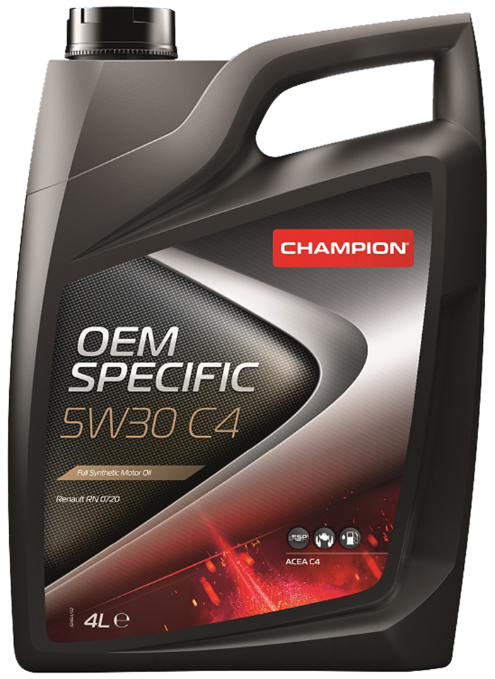 Моторное масло Champion синтетическое OEM SPECIFIC C4/C3 5W30 4л