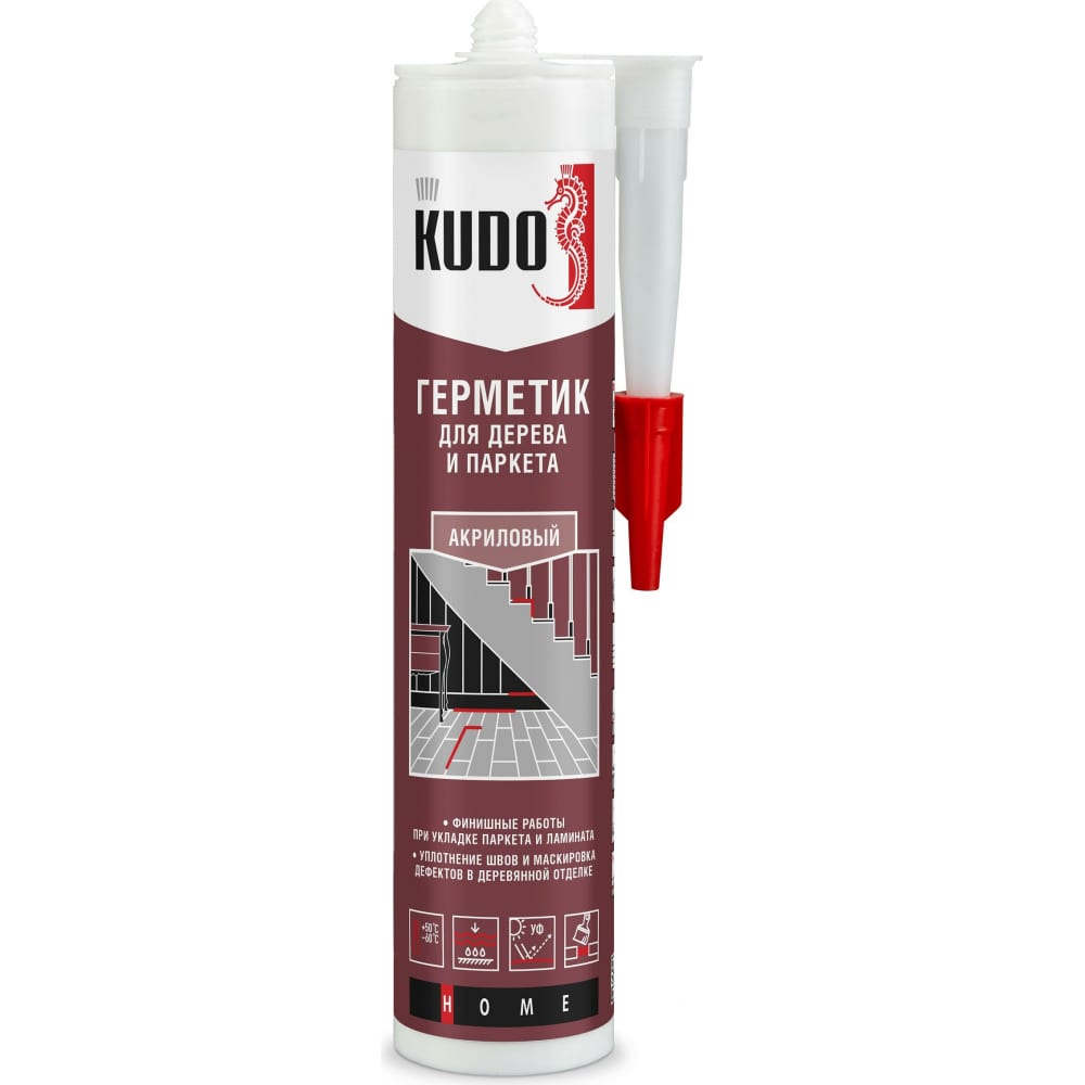 Герметик для паркета KUDO (серый; 280 мл) KSK-312