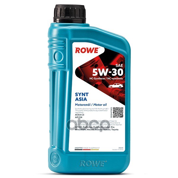 ROWE Масло Rowe 5/30 Hightec Synt Asia Acea C3, Api Sn/Cf 1 Л