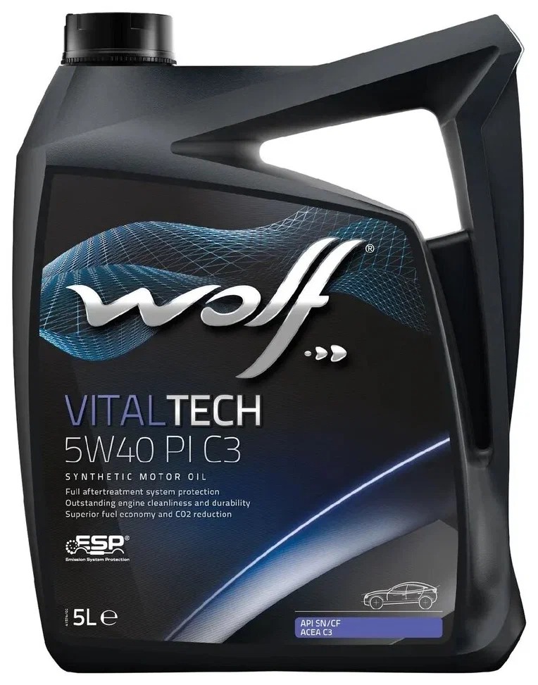 Wolf Моторное масло Vitaltech 5w40 Pi C3 5l