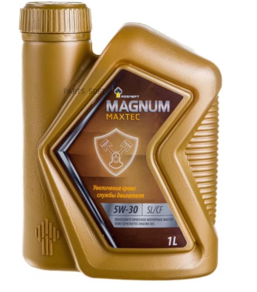 Моторное масло Rosneft Magnum Maxtec 5W-30 Полусинтетическое 1 Л 40814839 Rosneft 40814839