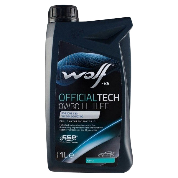 Моторное масло Officialtech 0w30 Ll Iii Fe 1l Porsche C30, Vw 504.00/507.00, Vw Tl 52 545,