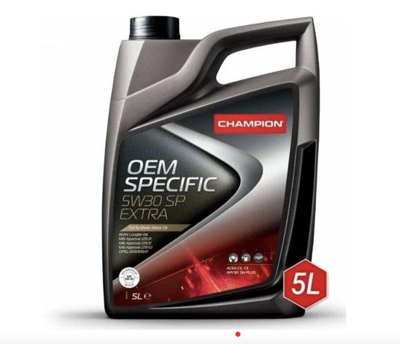 Моторное масло Champion синтетическое Oem Specific C3 Sp Extra 5W30 5л