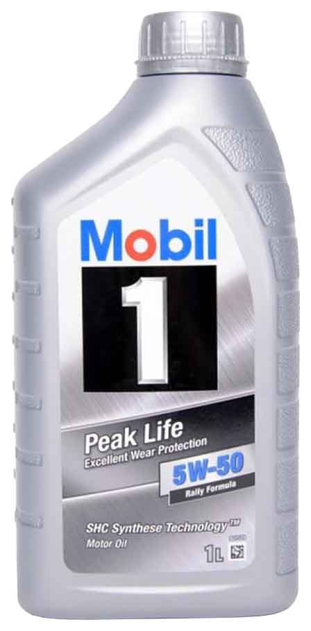 MOBIL Масло моторное 5W50 MOBIL 1л синтетика MOBIL 1 PEAK LIFE