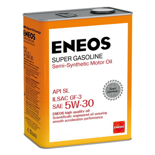 Моторное масло ENEOS Super Gasoline, 5W-30, 4л, полусинтетическое [oil1361]