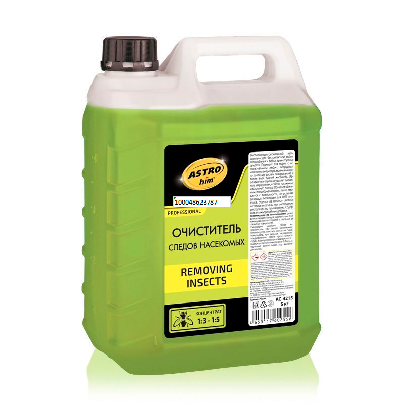 Очиститель следов насекомых Removing Insects ASTROhim концентрат 1:3-1:5, канистра 5 кг Ас