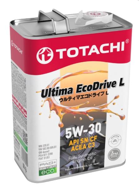 Моторное масло TOTACHI Ultima EcoDrive L Fully Synthetic SN/CF 5W30 4л