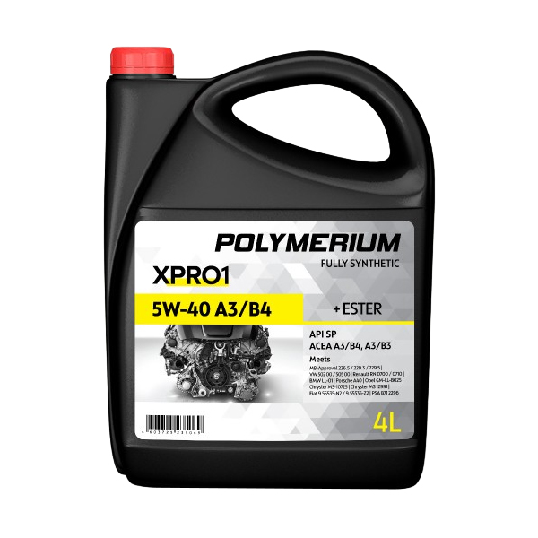Моторное масло Polymerium Plmx15404 Xpro1 5W40 A3/B4 4л