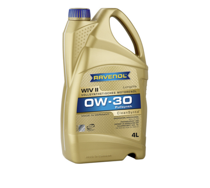 Моторное масло Ravenol Wiv Sae 0W30 New 4л