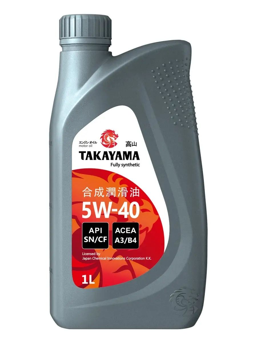 Моторное масло TAKAYAMA синтетическое SAE 5W40, API SN/CF ACEA A3/B4 1л
