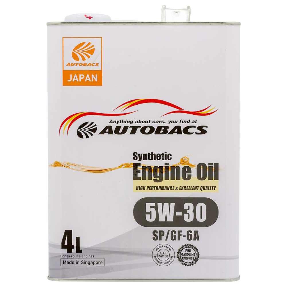 Моторное масло AUTOBACS /30 Synthetic синтетическое Sp/Gf-6 4л