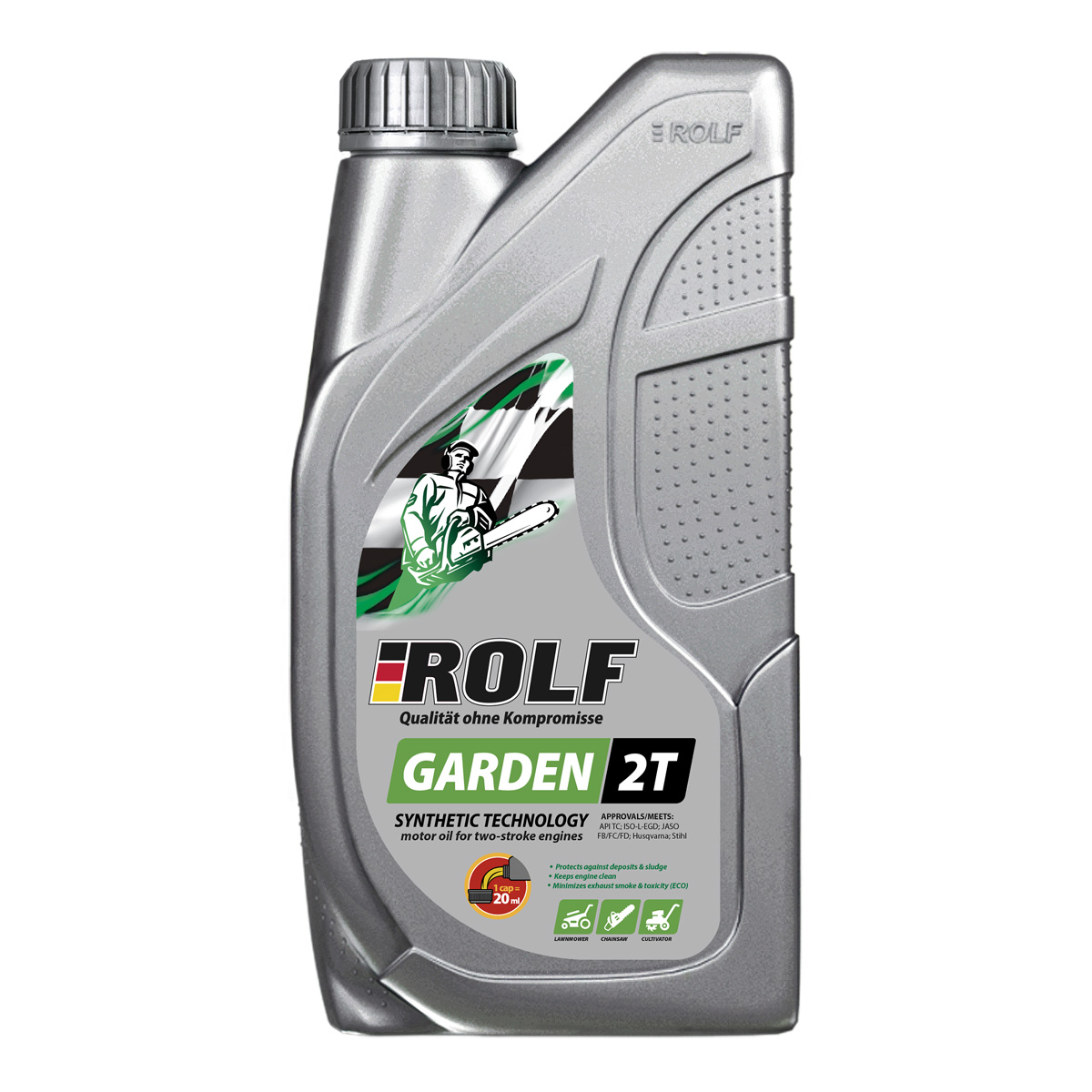 Моторное масло Rolf полусинтетическое GARDEN 2Т 1л