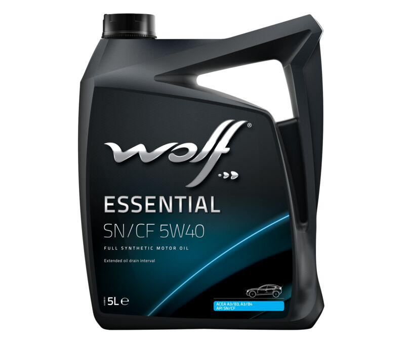 WOLF OIL Масло моторное ESSENTIAL SN/CF 5W40 5L ACEA A3/B3-16 ACEA A3/B4 API SN/CF MB 229.