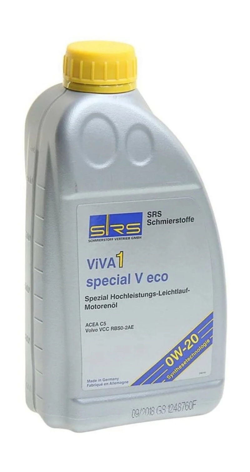 Моторное масло SRS синтетическое VIVA 1 SPECIAL LL-FE 0W20 1л