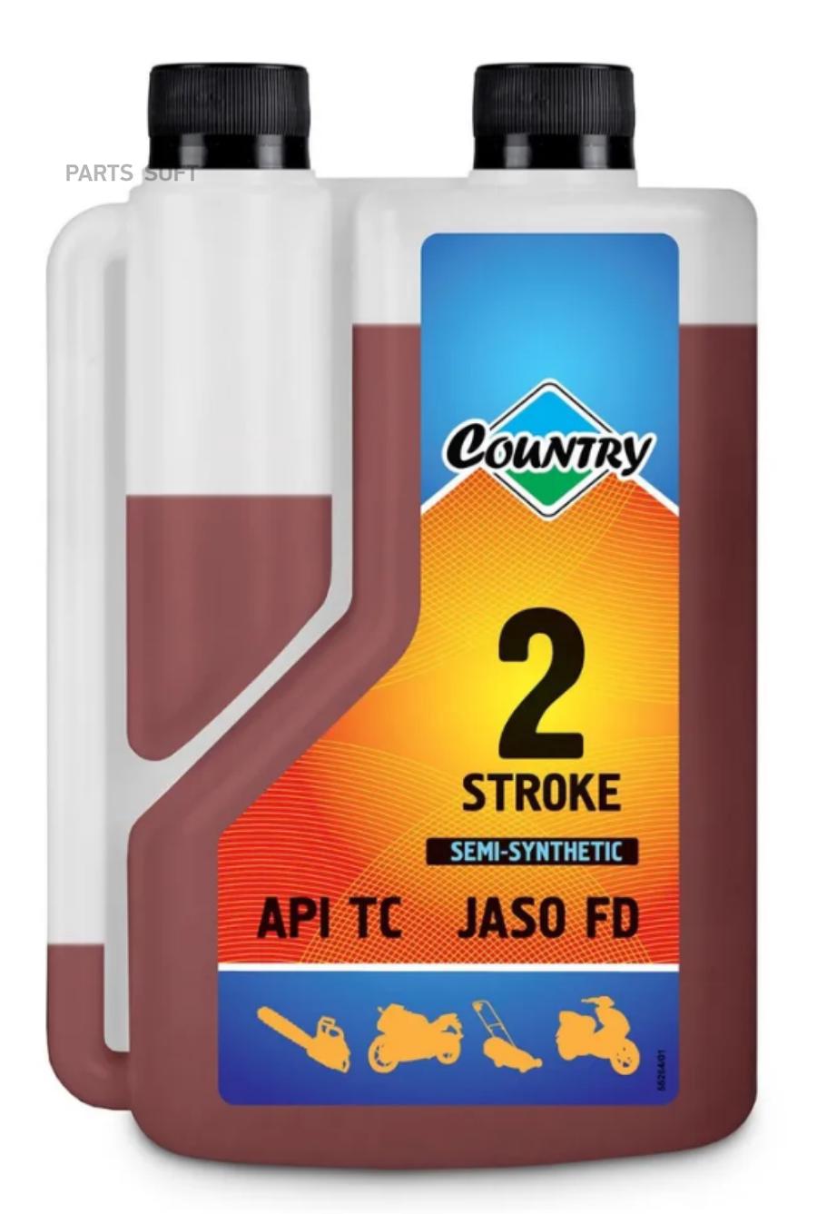 Моторное масло 3ton Country 2Т полусинтетическое 1л