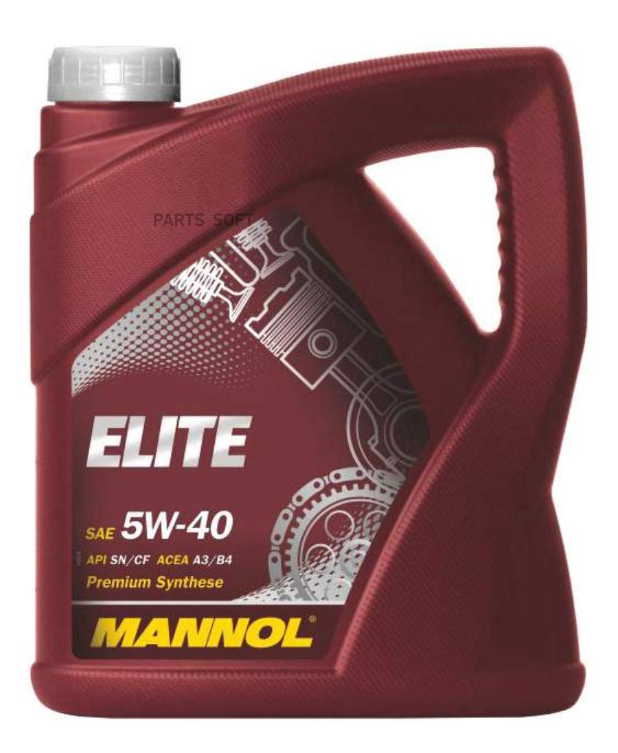 Масло mannol 5w40 elite high tech api sn/ch-4 acea a3/b4 4л cин mn7903-4/2b-i