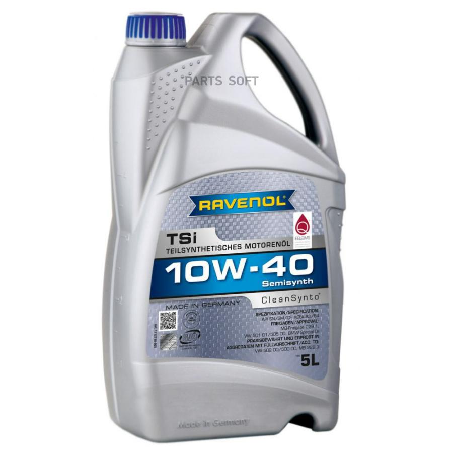 Моторное масло Ravenol полусинтетическое tsi 10w40 5л RAVENOL - 1