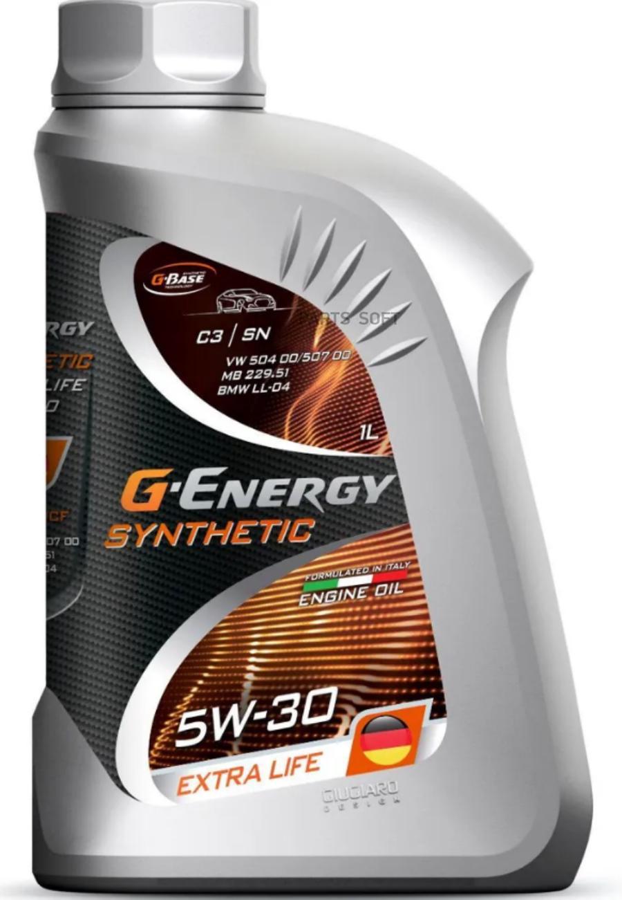 Масло g-energy 5w30 synthetic extra life 1л син