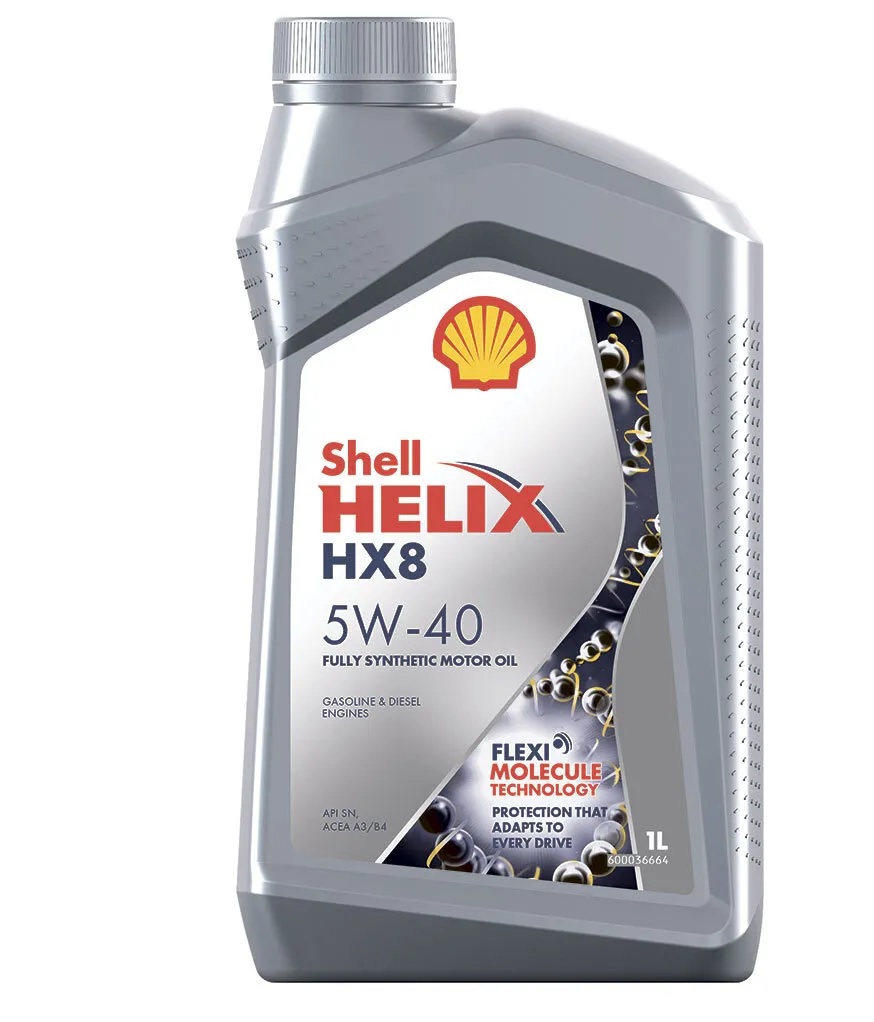Моторное масло Shell 5W40 Helix HX8 ACEA A3/B3/B4, API SN+/SN 1л