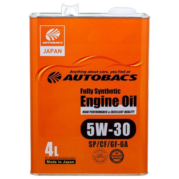 Моторное масло AUTOBACS ENGINE OIL SP/CF GF-6A 5W30 4л