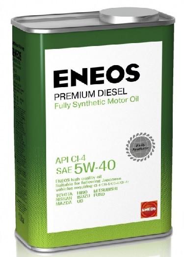 Моторное масло Eneos синтетическое Premium Diesel CI-4 5W40 1л
