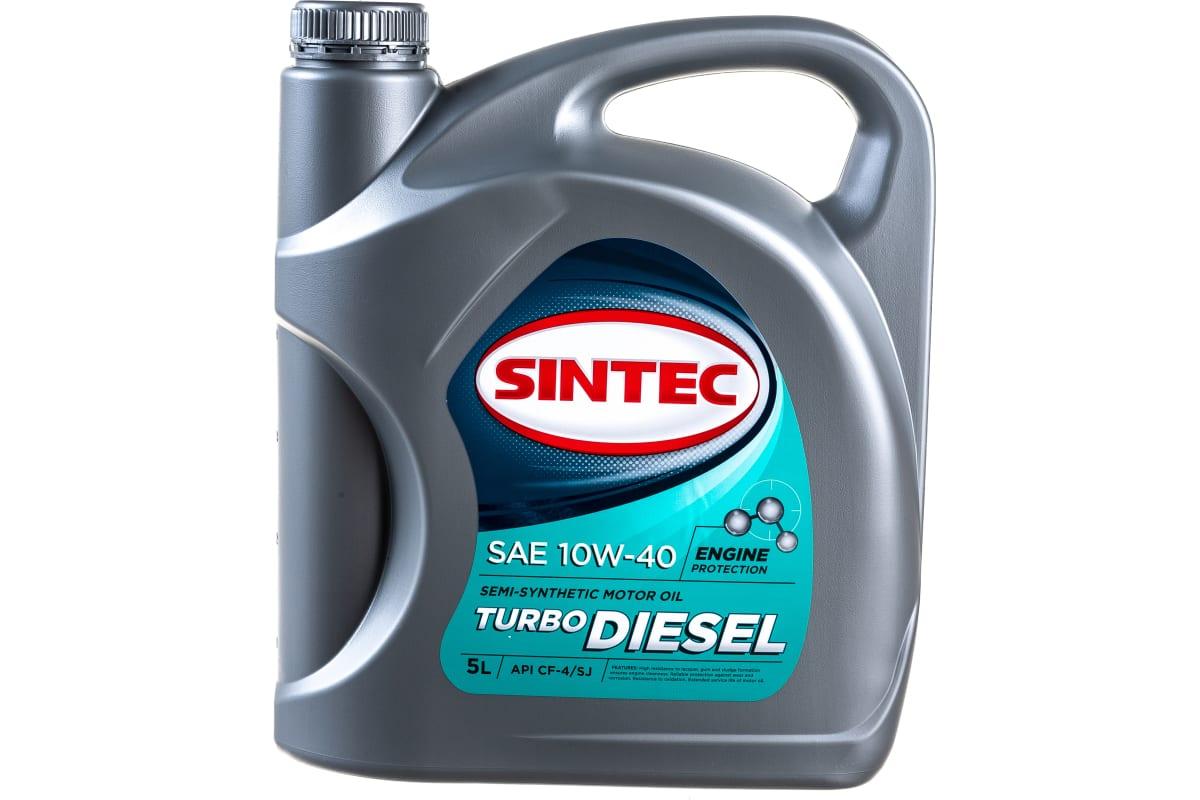 Масло полусинтетическое SINTEC TURBO DIESEL (5 л; 10W-40; CF-4/CF/SJ) Обнинскоргсинтез 122