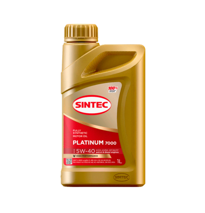 Моторное масло SINTEC синтетическое Platinum 5W40 205л