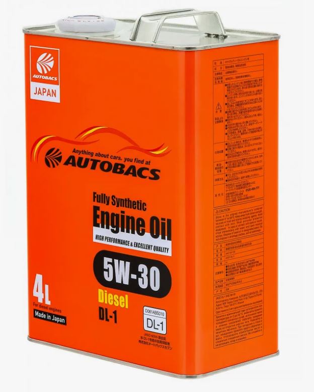 Масло моторное AUTOBACS DIESEL 5W-30 JASO DL-1 синт. 4L