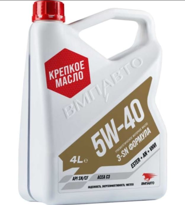 Масло моторное ВМПАВТО 3-SN 5w40 (С3 SN/CF) 4л.
