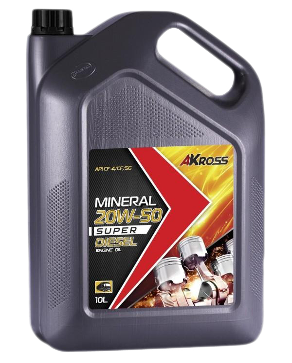 Моторное Масло Akross 20W-50 Super Diesel Сf-4 10 Л (Дизель)