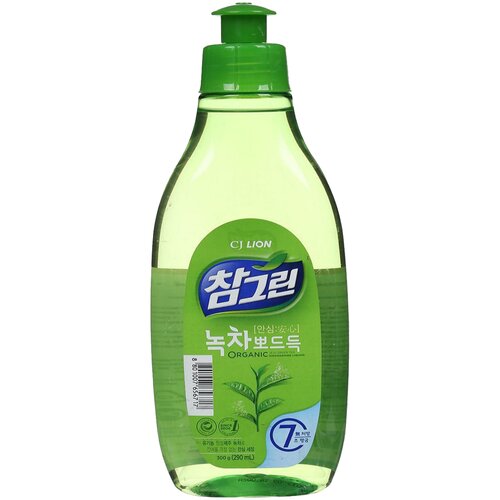 Lion Жидкость для мытья посуды Chamgreen Зелёный чай сменный блок, 3 л, 3.1 кг