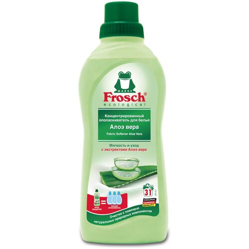 Frosch Концентрированный ополаскиватель для белья Алое Вера, 0.75 л