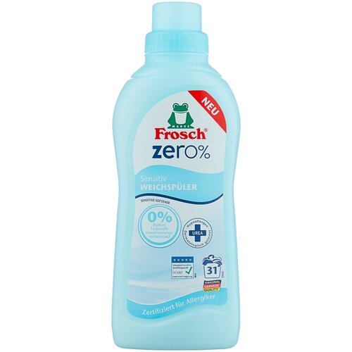 Frosch Концентрированный ополаскиватель для белья Zero Sensitiv, 0.75 л