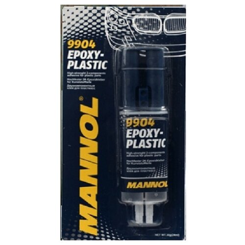 Универсальный клей для ремонта автомобиля Mannol Epoxi-Plast 9904, 0.03 кг прозрачный