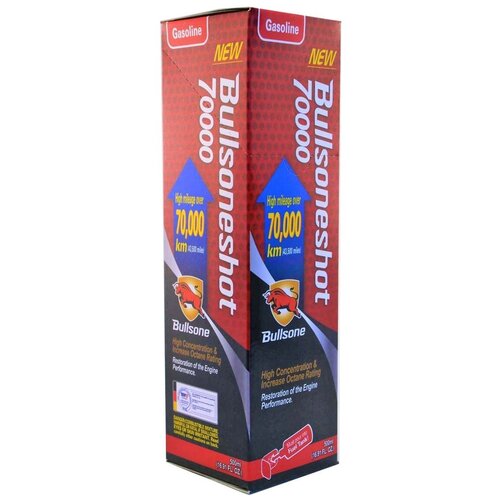 Bullsone Присадка-стабилизатор для бензина Bullsoneshot 70000 (10446901), 0.5 л